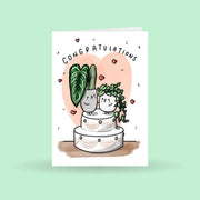 Congratulations On Your Wedding, Plant Greeting Card