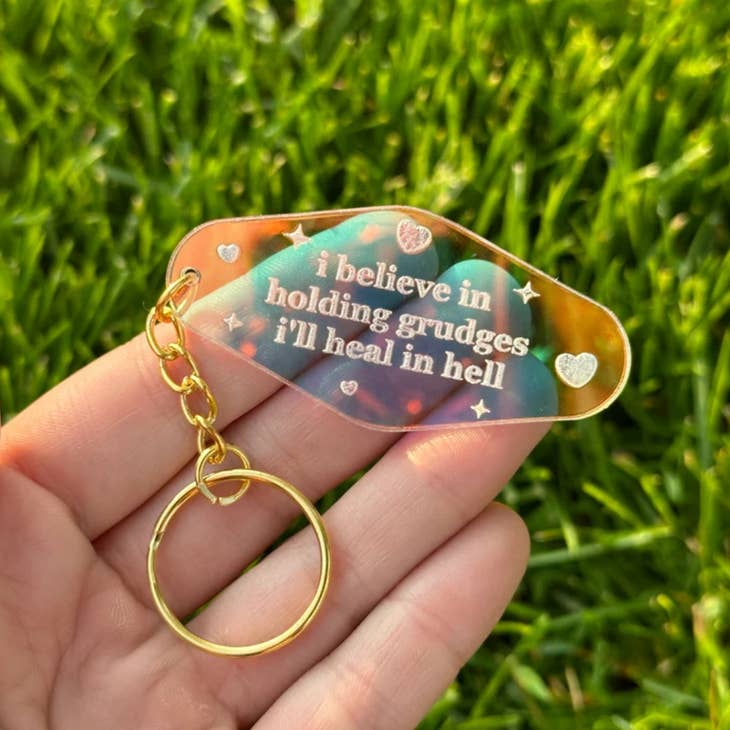 Iridescent Acrylic Keychain