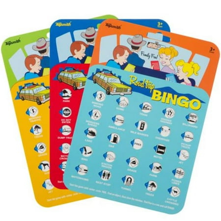 Toysmith 09173 Road Trip Bingo, Assorted Colors