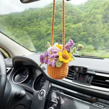 Sale!Crochet Hanging Flower Pot