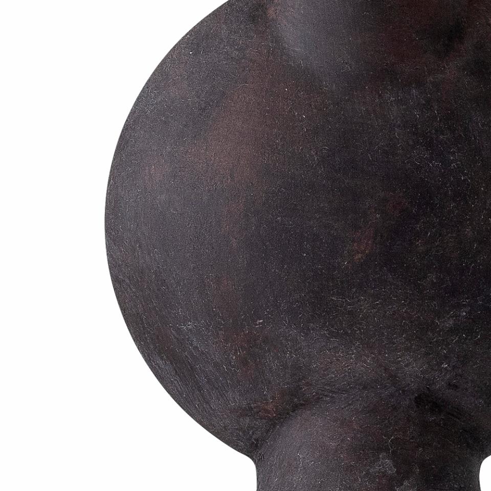 Lamp Terracotta Matte Black Base With Linen Shade 8" Round x 21.5"H by Homeportonline