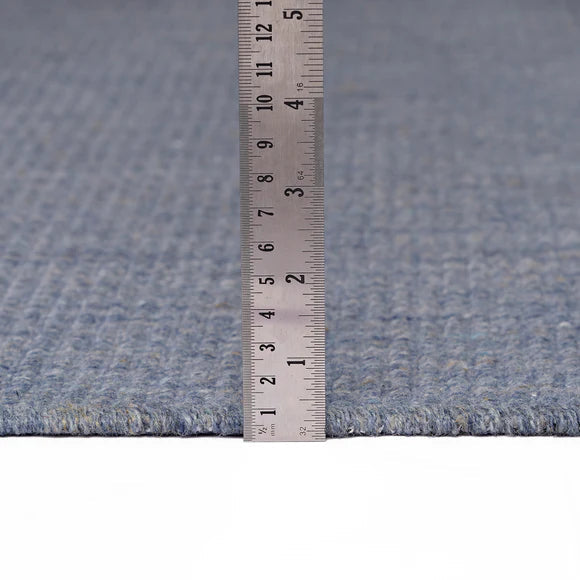 Chambal Boucle Rug Denim 5' x 7'6" by Homeportonline