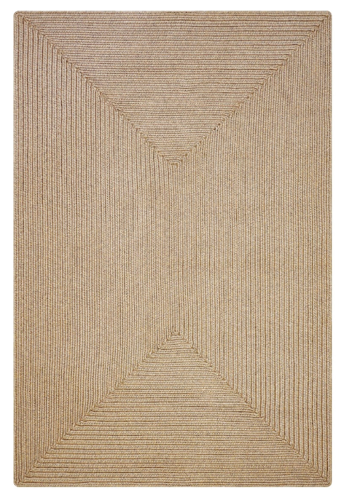 Ultra Durable Braided Rectangular Rug Biscuit 5' x 8' by Homeportonline