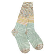 Socks- World's Softest Gallery Textured Crew Frosty Multi by Homeportonline