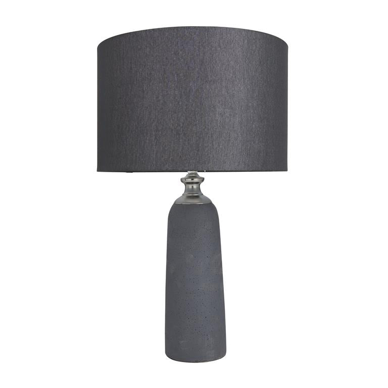 Black Cement Modern Table Lamp by Homeportonline