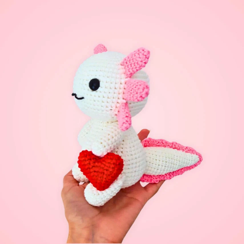 Crochet Valentines Axolotl