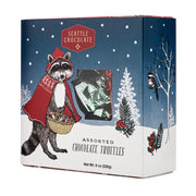 Seasonal Woodland Raccoon Truffle Gift Box - 8oz