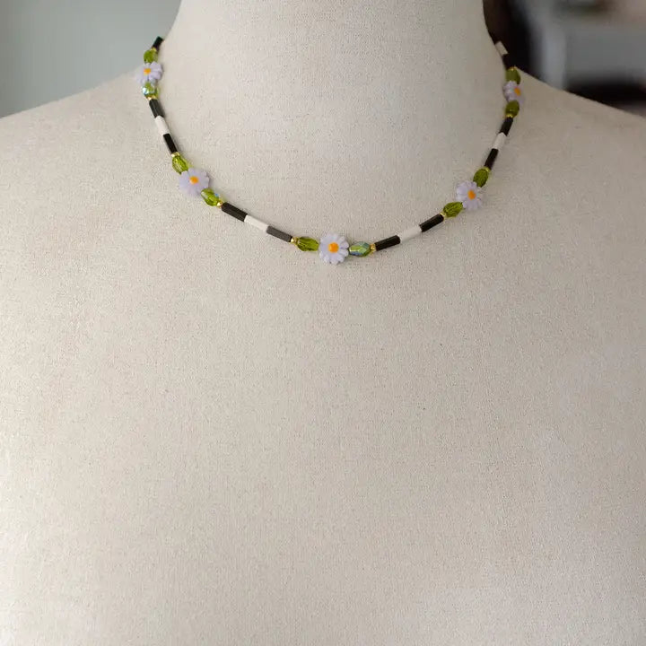 Lavender Daisy Beaded Jewelry