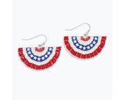 Olivia’s Enameled Patriotic Bunting Earrings