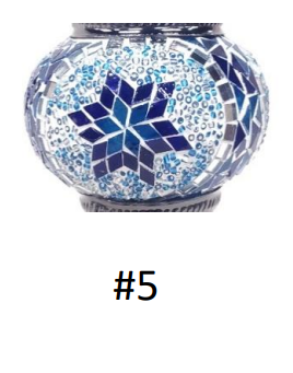 Mosaic Lamp Crescent #5 by Homeportonline