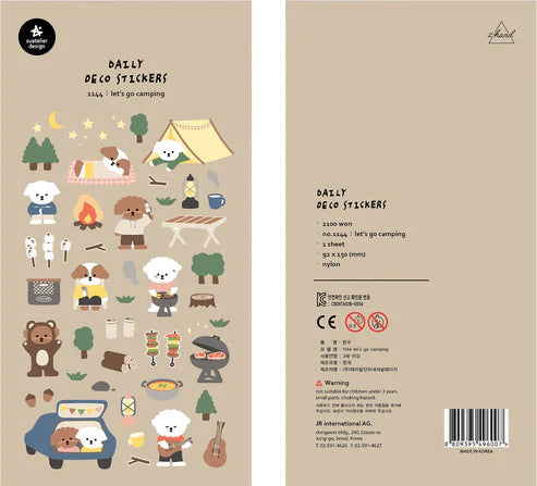 Stickers Let's Go Camping by Homeportonline