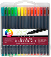 Art Center Markers Set Fine Line 30 Colors by Homeportonline