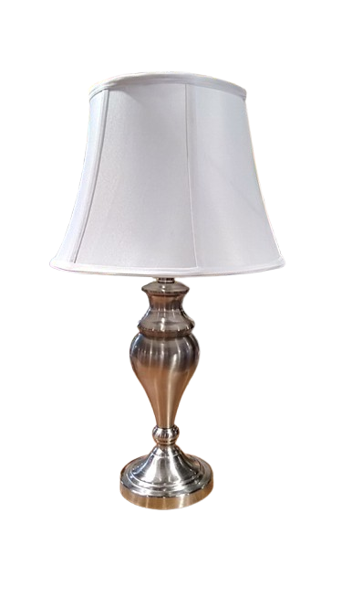 Lamp Metalwork Solid 26.5 Inches Tall Satin Nickel by Homeportonline