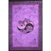 Tapestry Single Size Ying Yang Dragon Purple by Homeportonline