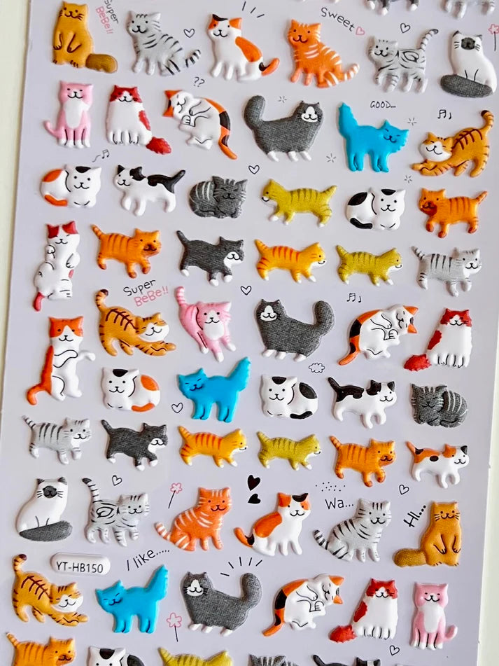 Stickers Kitten Puffy by Homeportonline