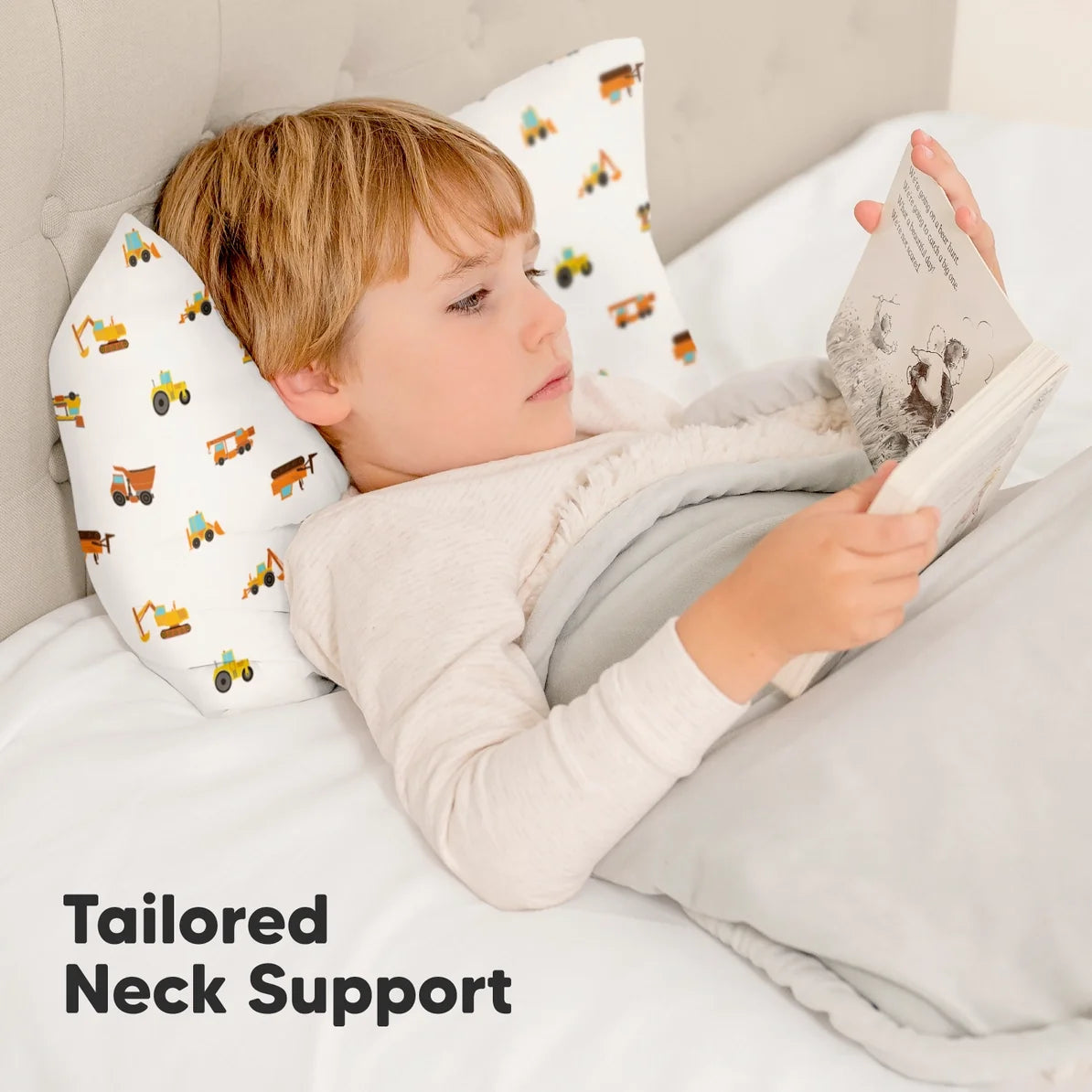 Natural Cotton Ergonomic Toddler Pillow | Construction