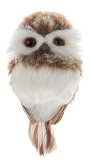 Brown and Gray Owl Ornament - Looking Forward