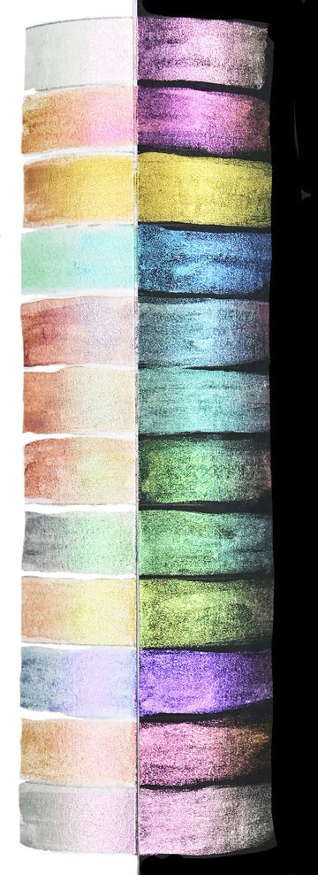 Art Center Paint Set Watercolor 12 Color Chameleon Iridescent by Homeportonline