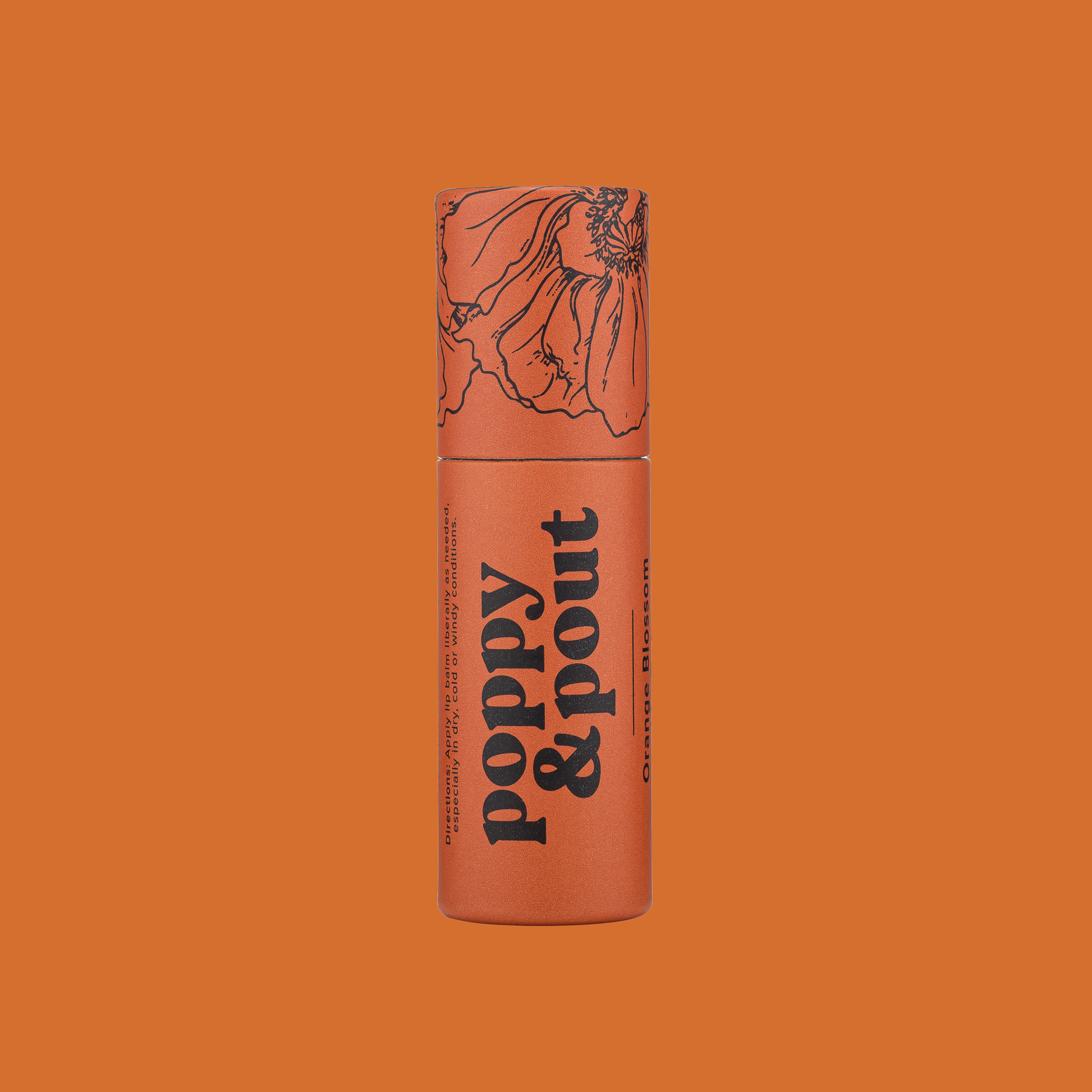 Poppy & Pout Lip Balm, Orange Blossom by Dear Lucy