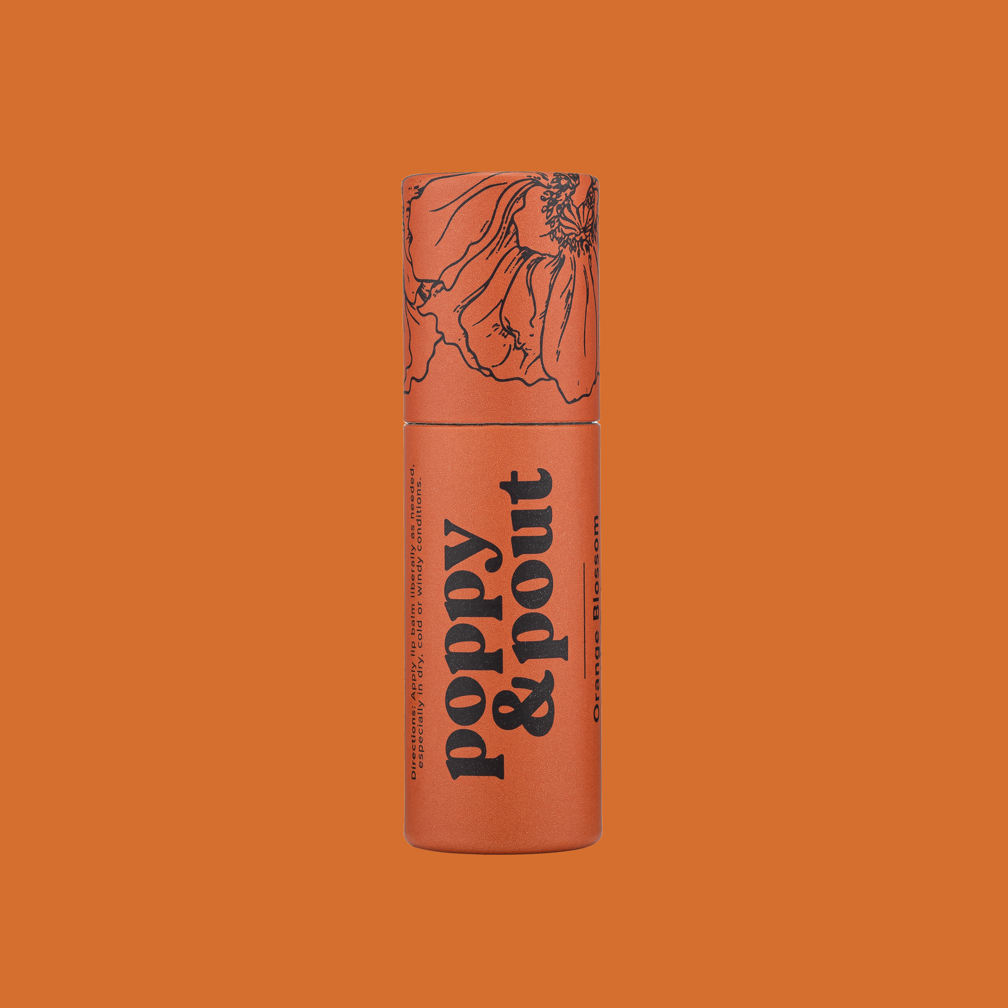 Poppy & Pout Lip Balm, Orange Blossom by Dear Lucy
