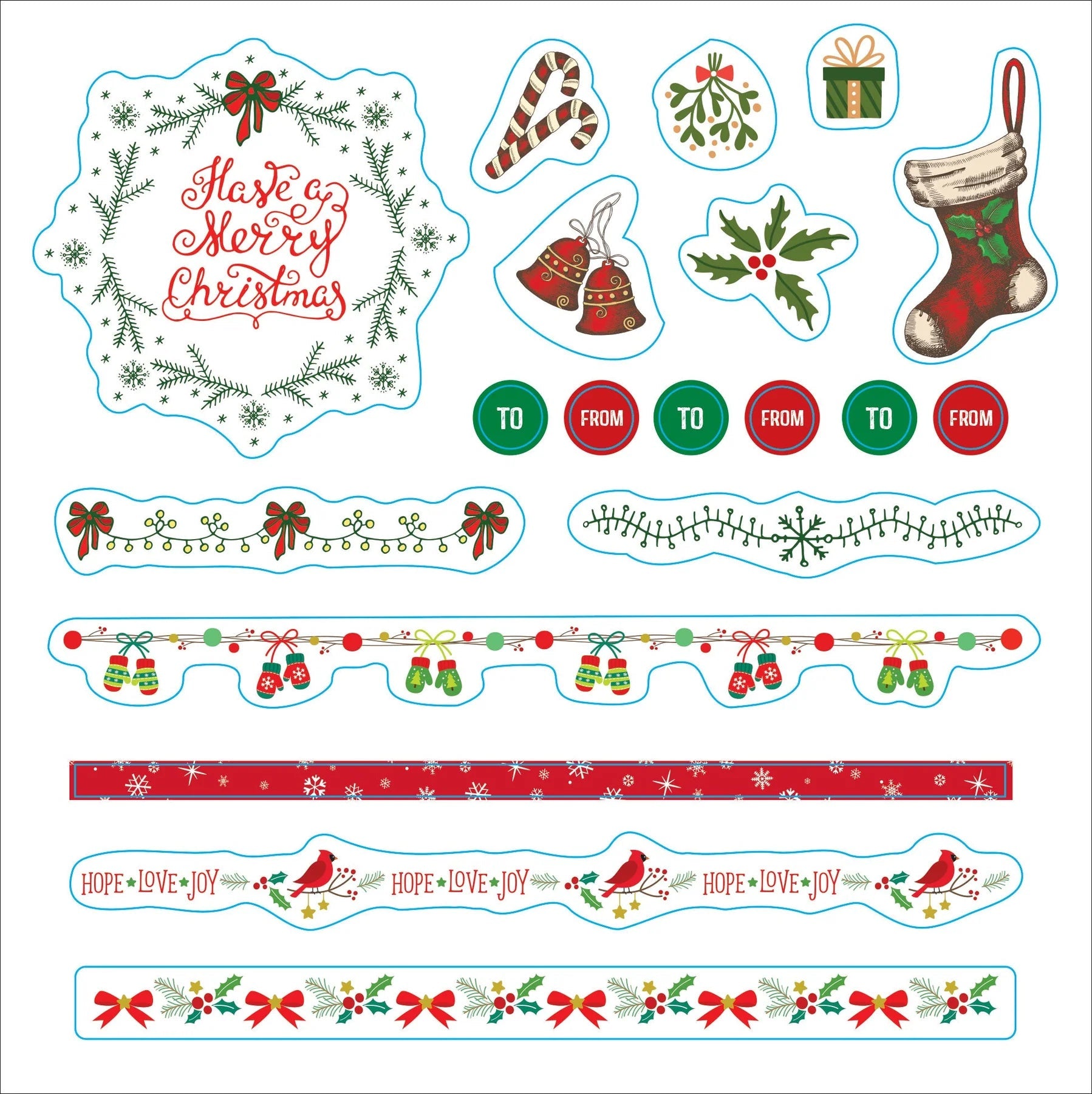 Sticker Book Christmas Merry & Bright! by Homeportonline