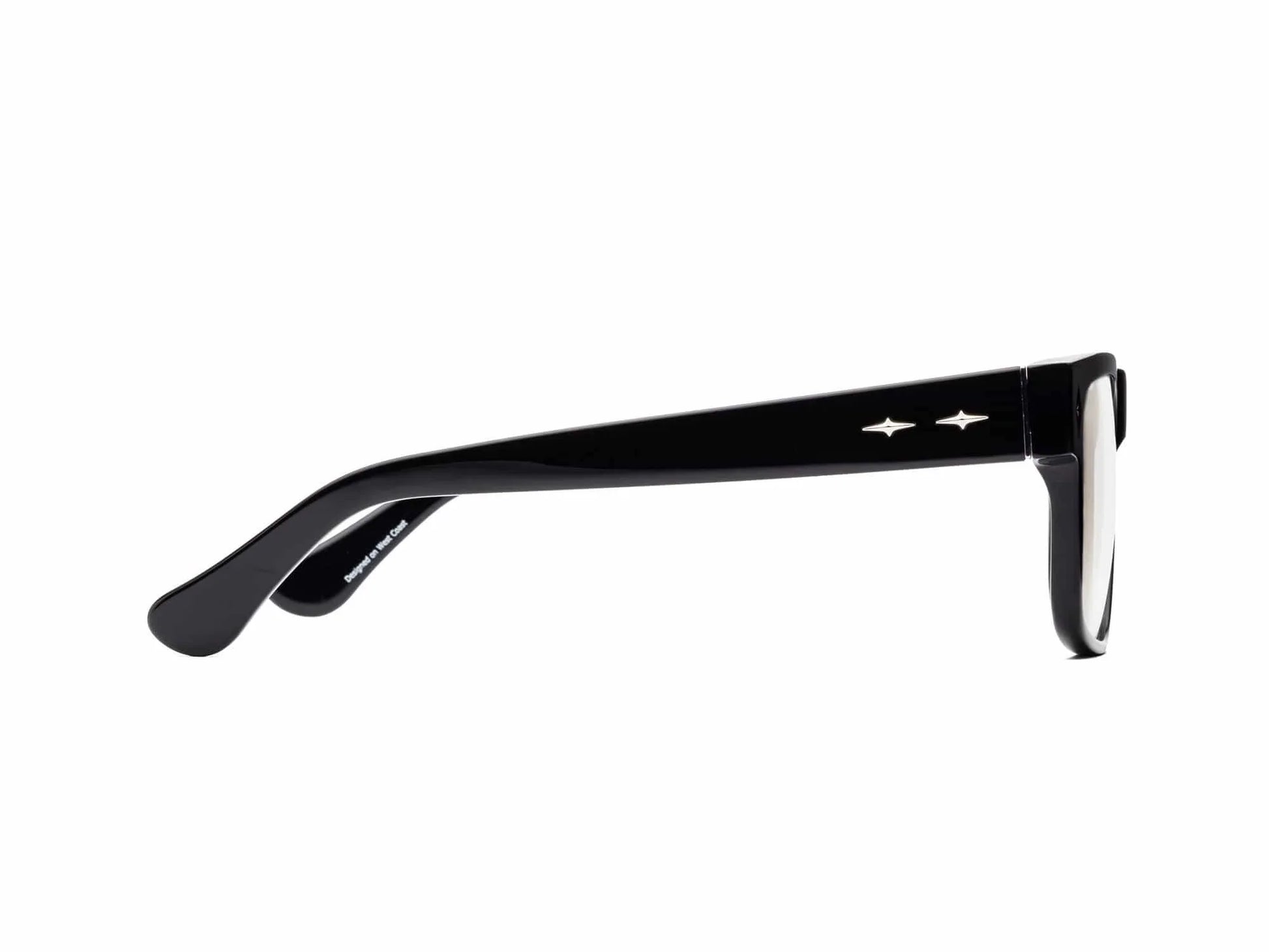CADDIS Mister Cartoon Reading Glasses - Gloss Black by Harbour Thread