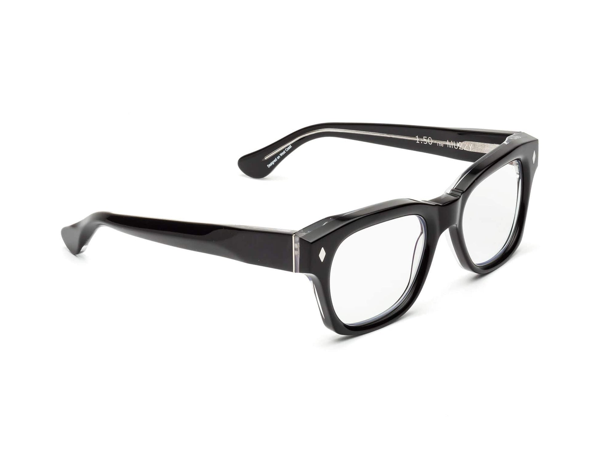 CADDIS Muzzy Reading Glasses - Gloss Black/Vodka by Harbour Thread
