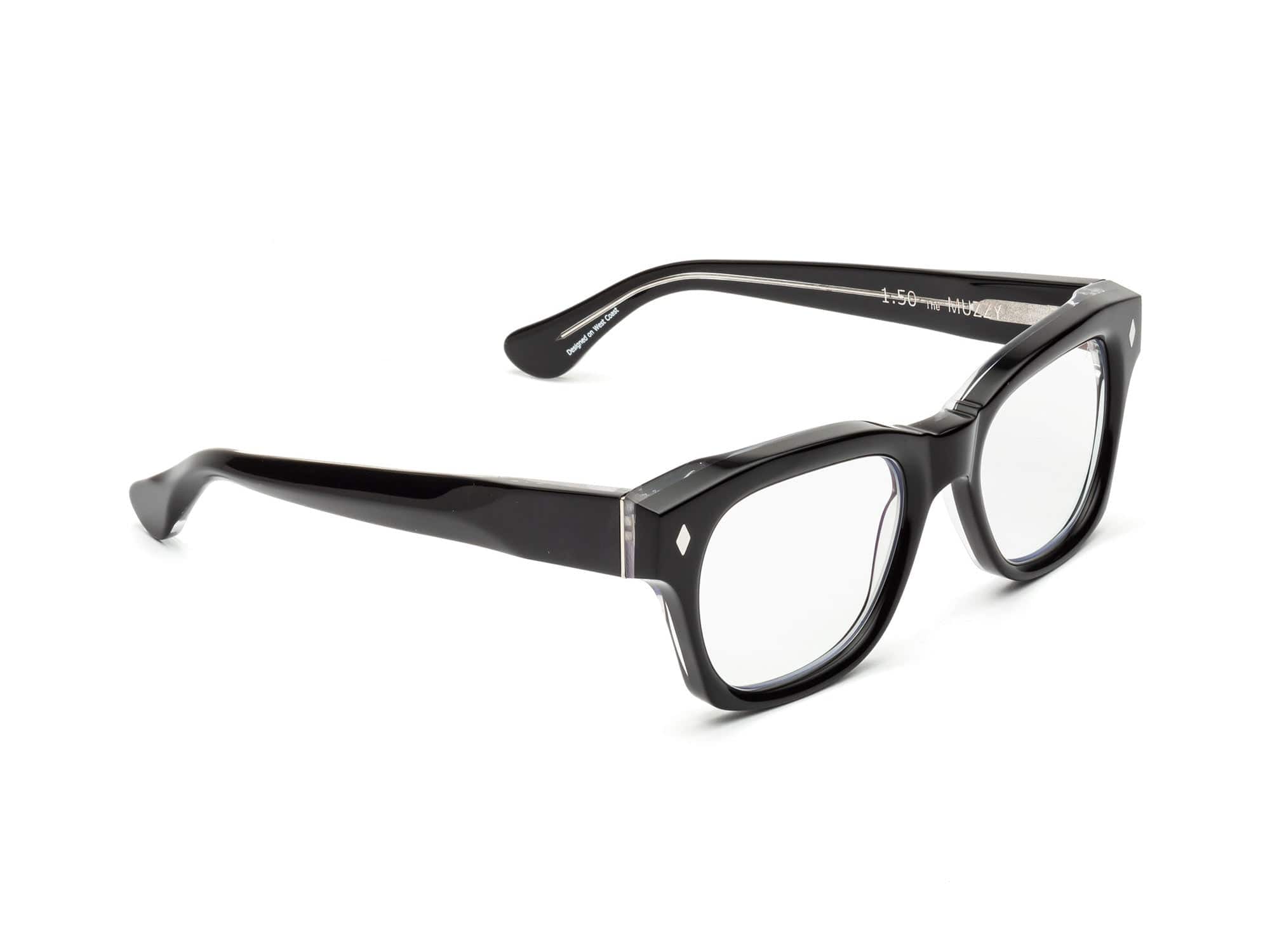CADDIS Muzzy Reading Glasses - Gloss Black/Vodka by Harbour Thread