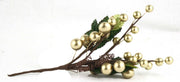 9" Berry Spray - Gold