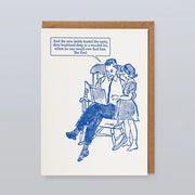 Letterpress Card - And the Nice Daddy Buried...