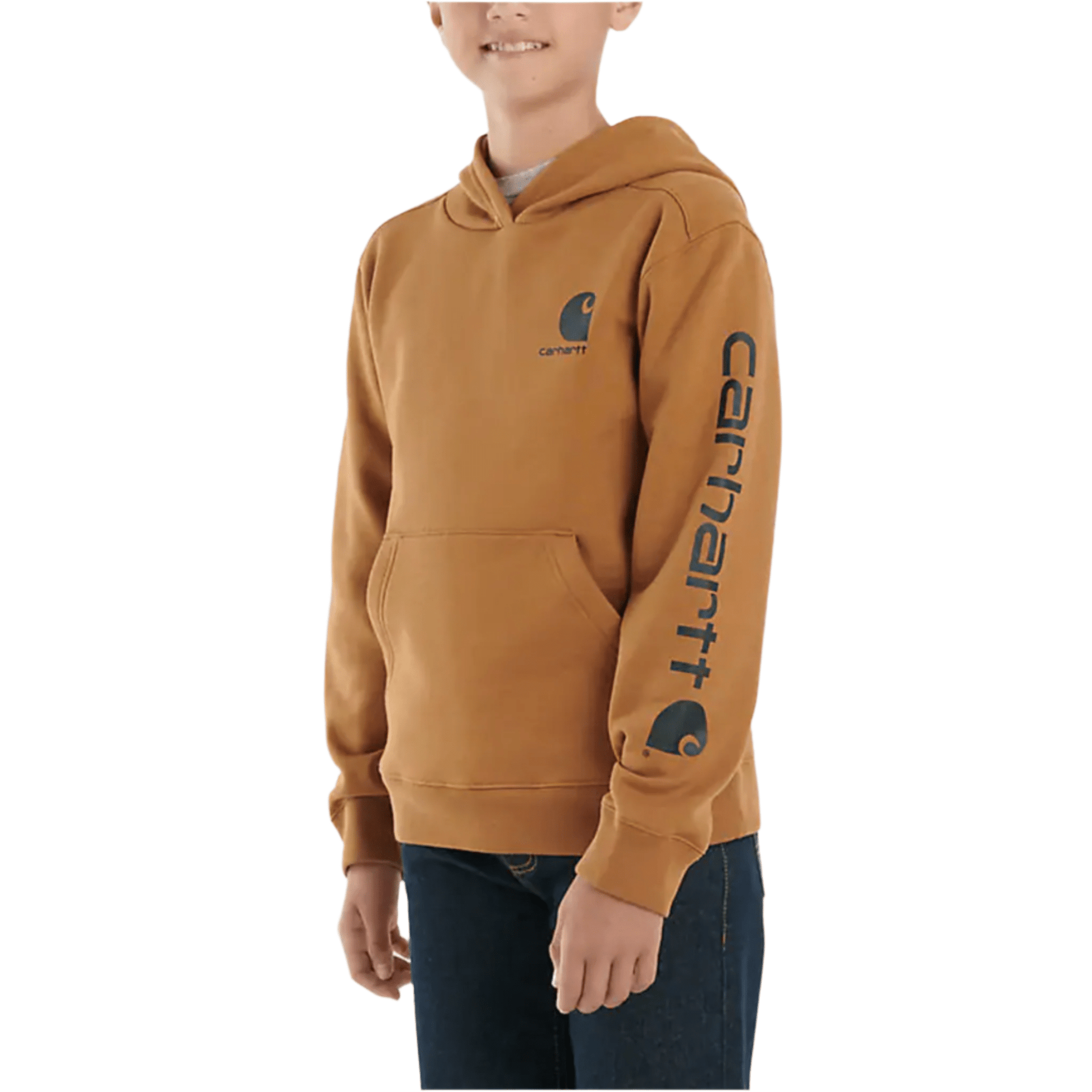 Carhartt Boys' Long Sleeve Graphic Sweatshirt - Carhartt Brown S-XL by Lenny's Shoe & Apparel