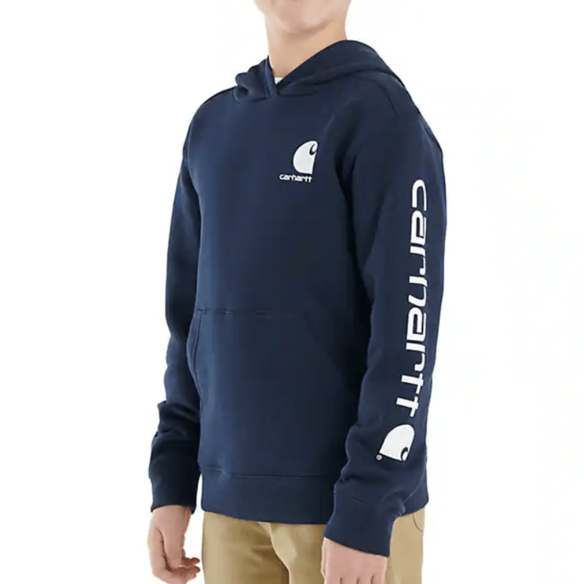 Carhartt Boys' Long Sleeve Graphic Sweatshirt - Navy 4-7 by Lenny's Shoe & Apparel