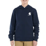 Carhartt Boys' Long Sleeve Graphic Sweatshirt - Navy 4-7 by Lenny's Shoe & Apparel