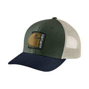 Carhartt Canvas Mesh Back C Patch Cap - Forestry Green by Lenny's Shoe & Apparel