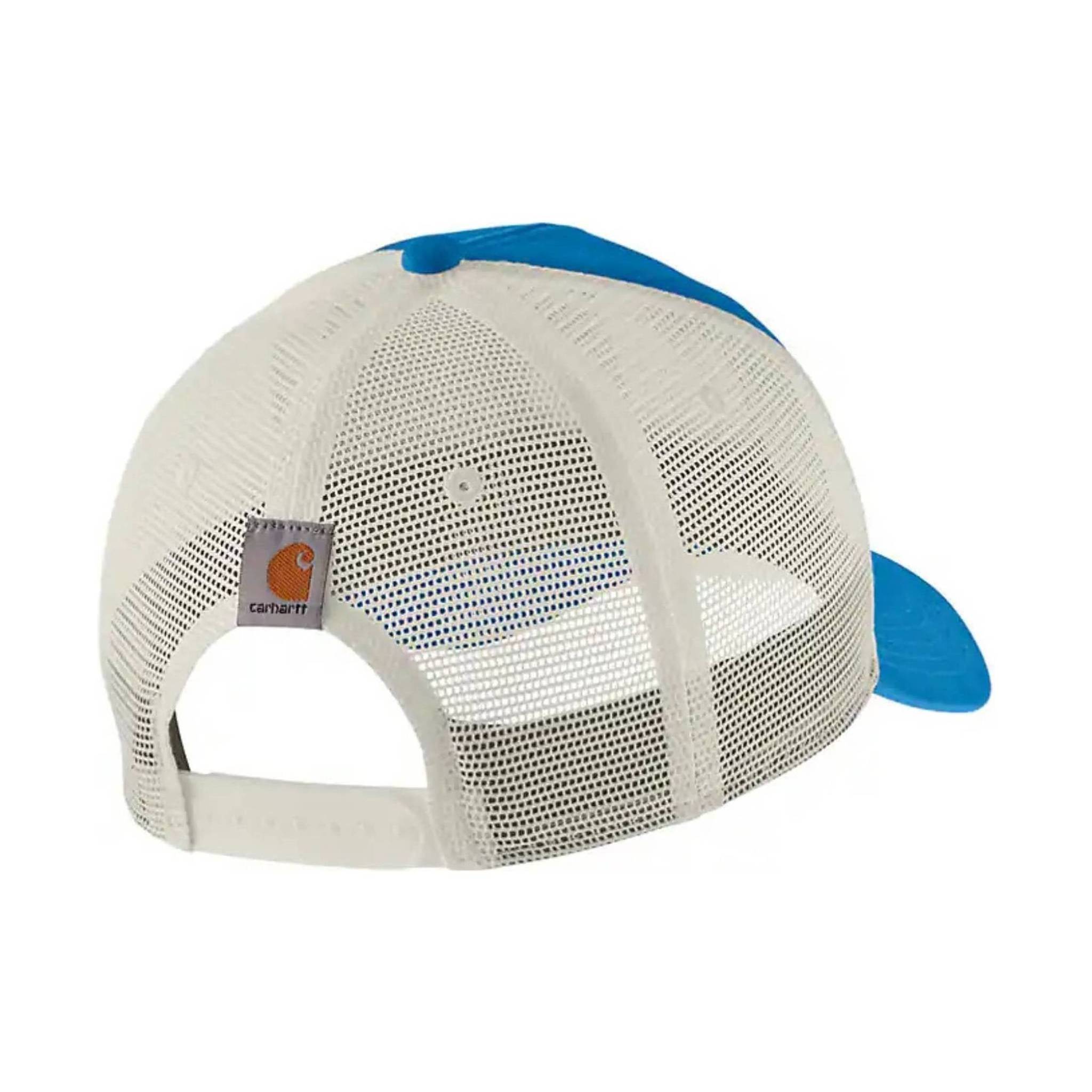 Carhartt Canvas Mesh Back Fish Graphic Cap - Azure Blue by Lenny's Shoe & Apparel