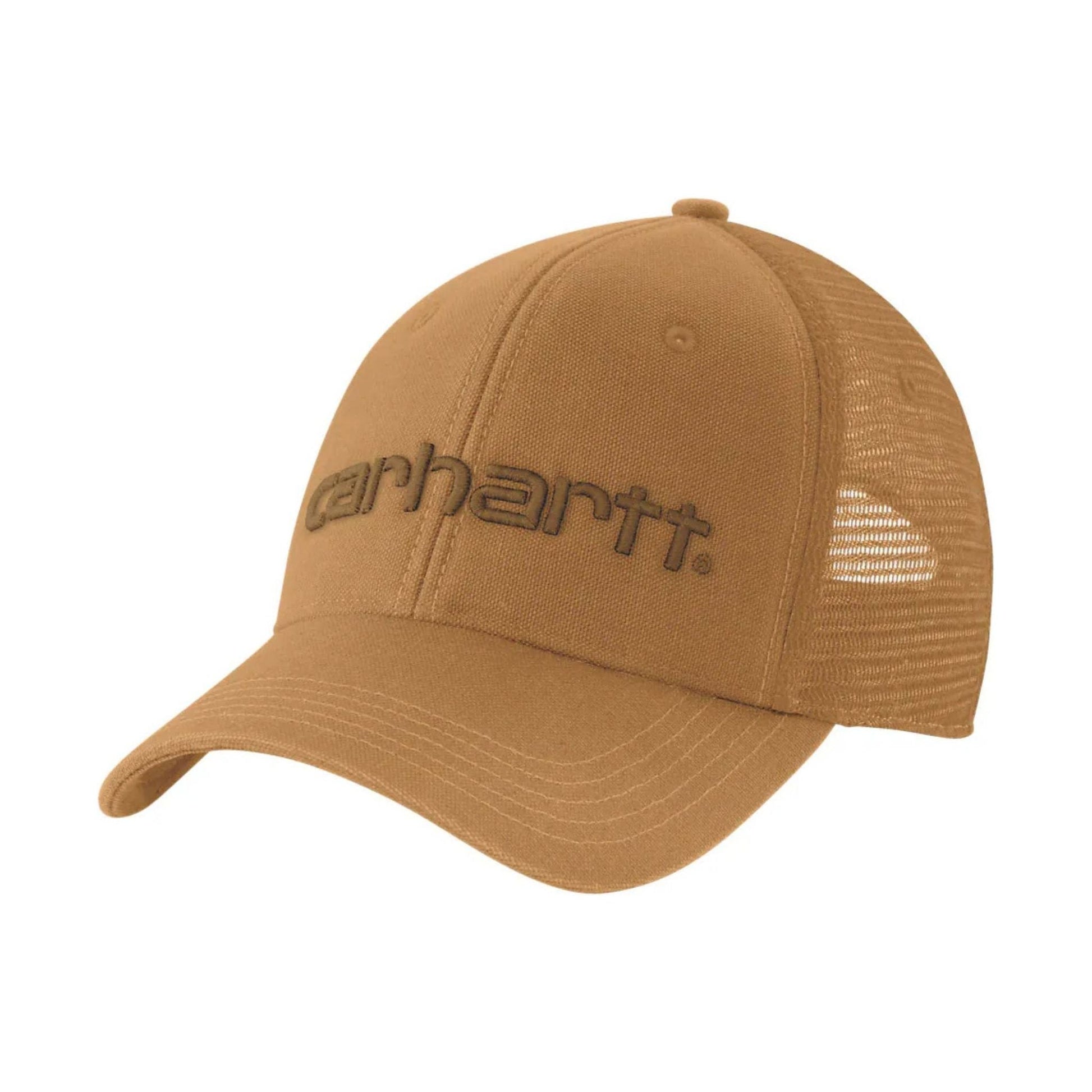 Carhartt Canvas Mesh Cap - Brown/Oiled Walnut by Lenny's Shoe & Apparel