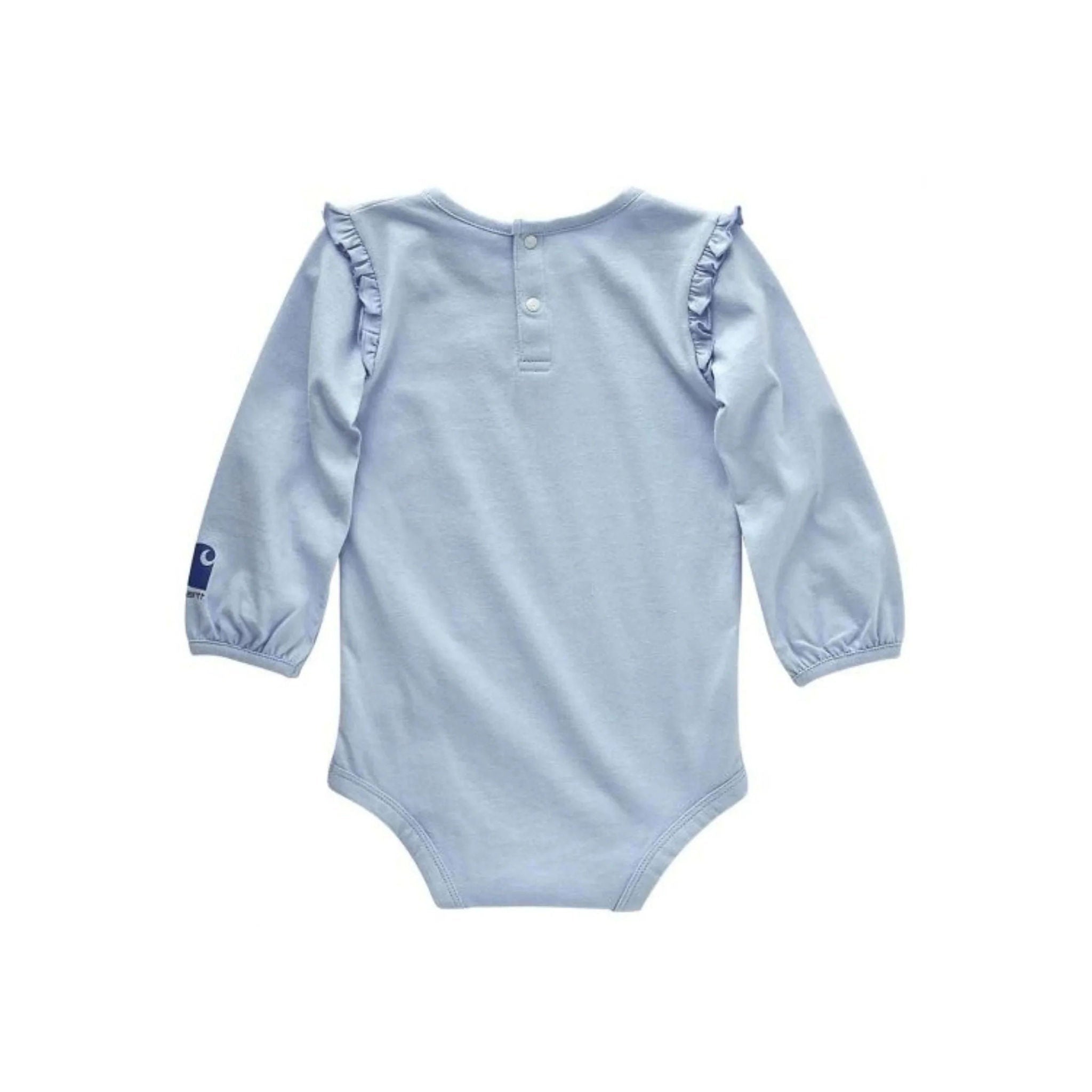 Carhartt Girls' Infant Long Sleeve Barn Bodysuit - Cashmere Blue by Lenny's Shoe & Apparel