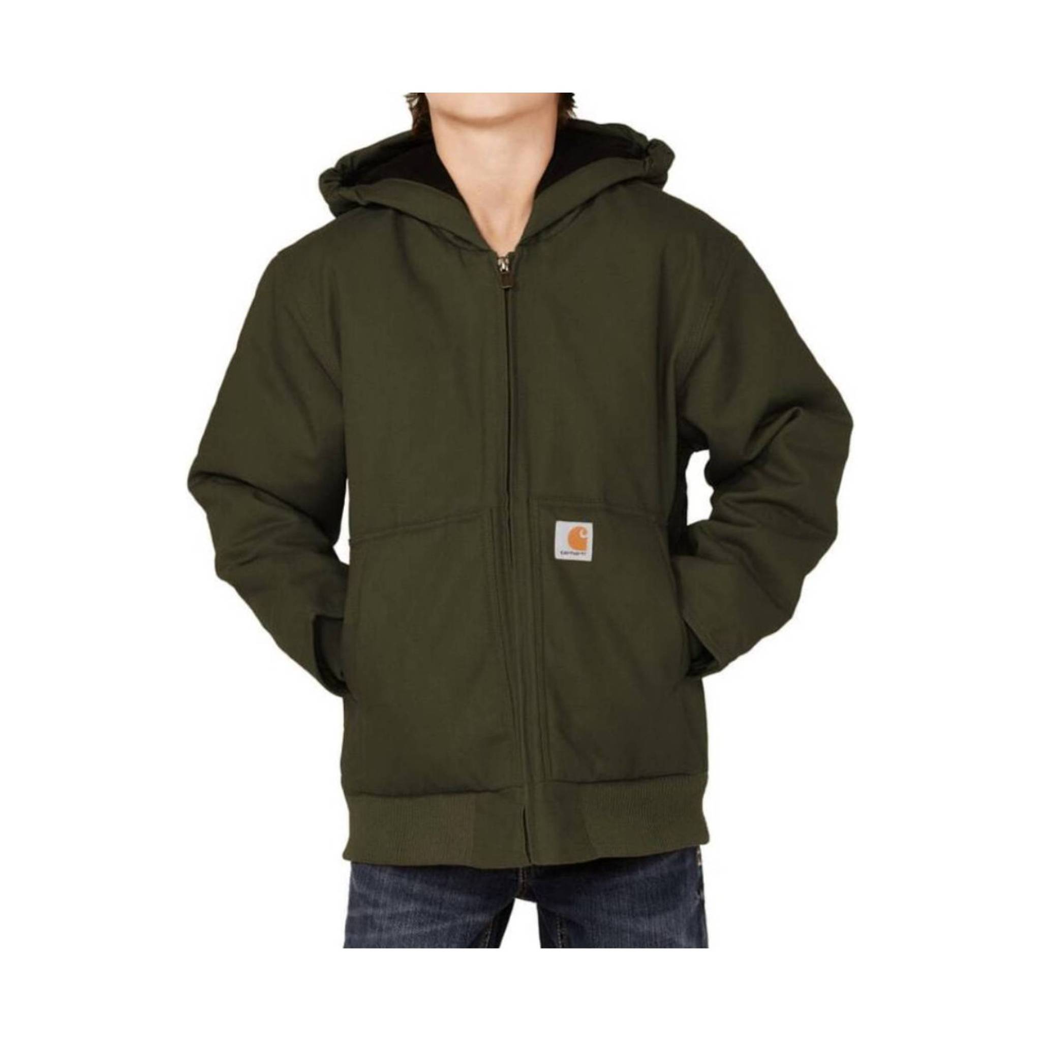 Carhartt Kids' Flannel Quilt Lined Active Jacket - Olive by Lenny's Shoe & Apparel