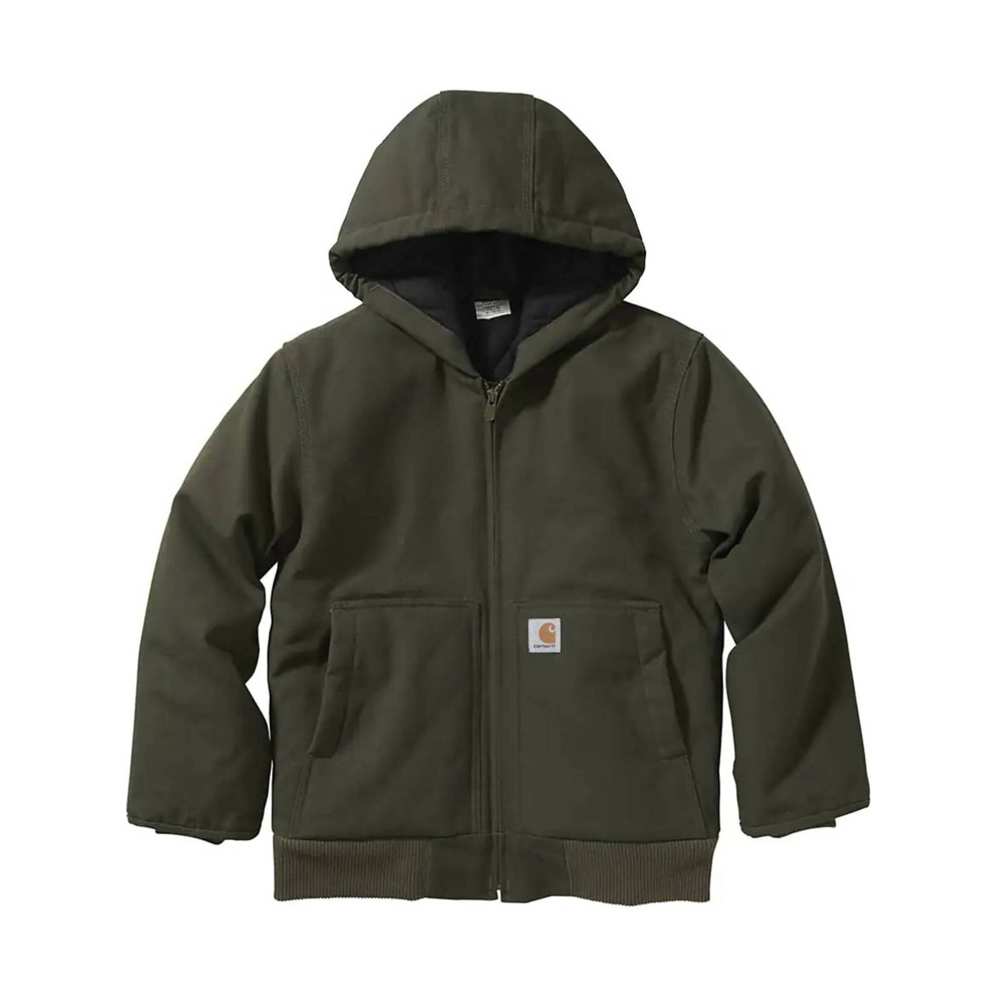 Carhartt Kids' Flannel Quilt Lined Active Jacket - Olive by Lenny's Shoe & Apparel