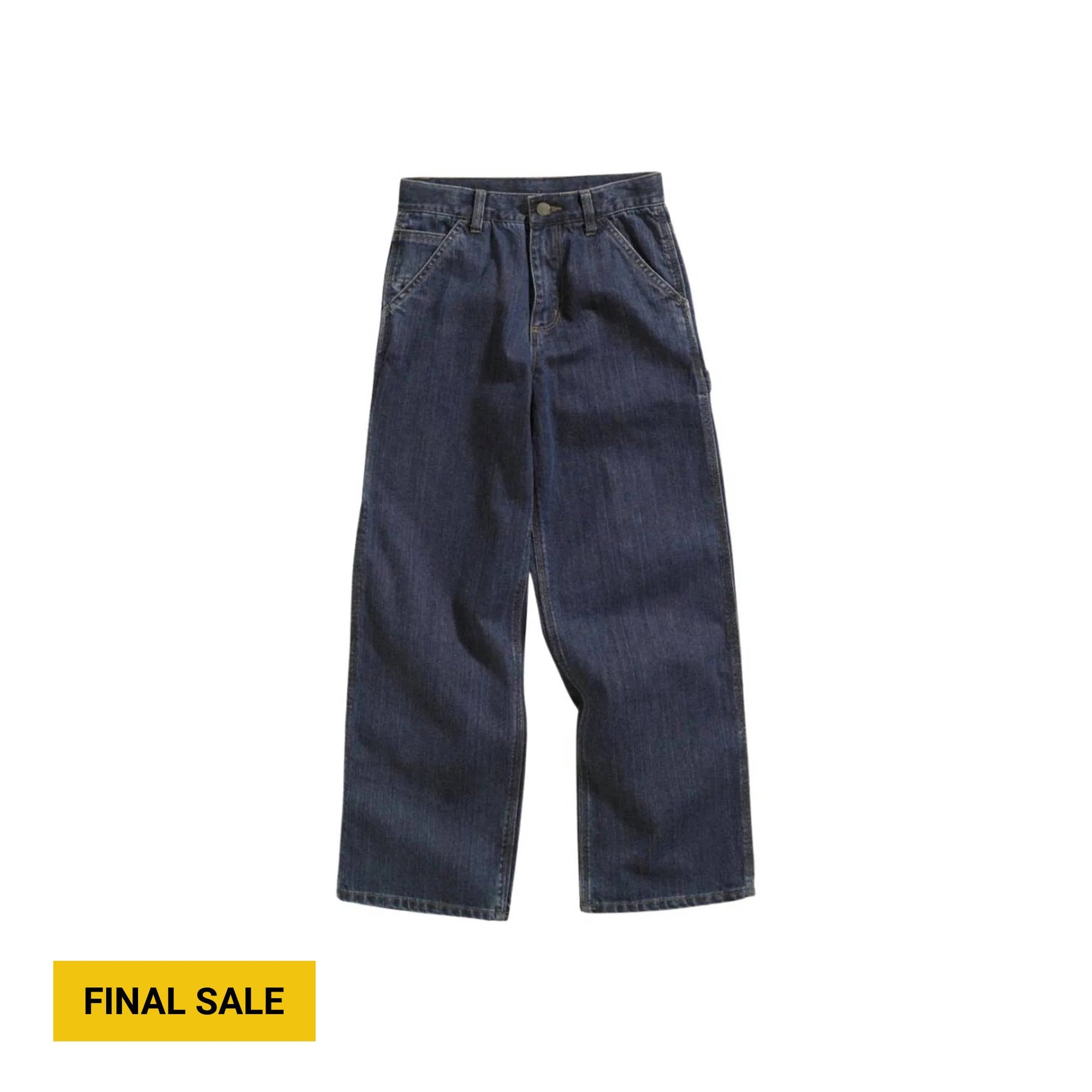 Carhartt Kids' Washed Denim Dungaree - Worn In Blue by Lenny's Shoe & Apparel