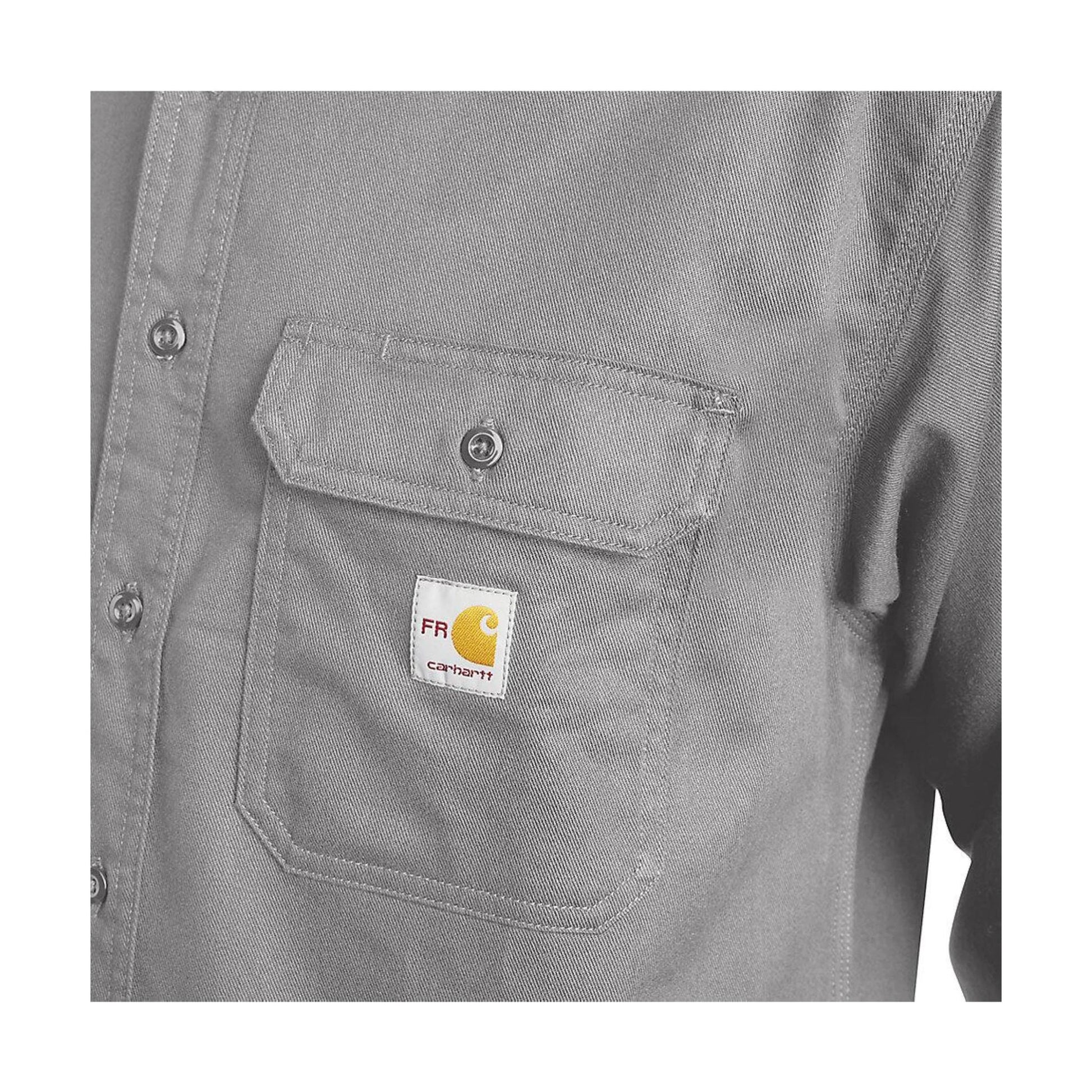 Carhartt Men's Flame Resistant Classic Twill Shirt - Gray by Lenny's Shoe & Apparel