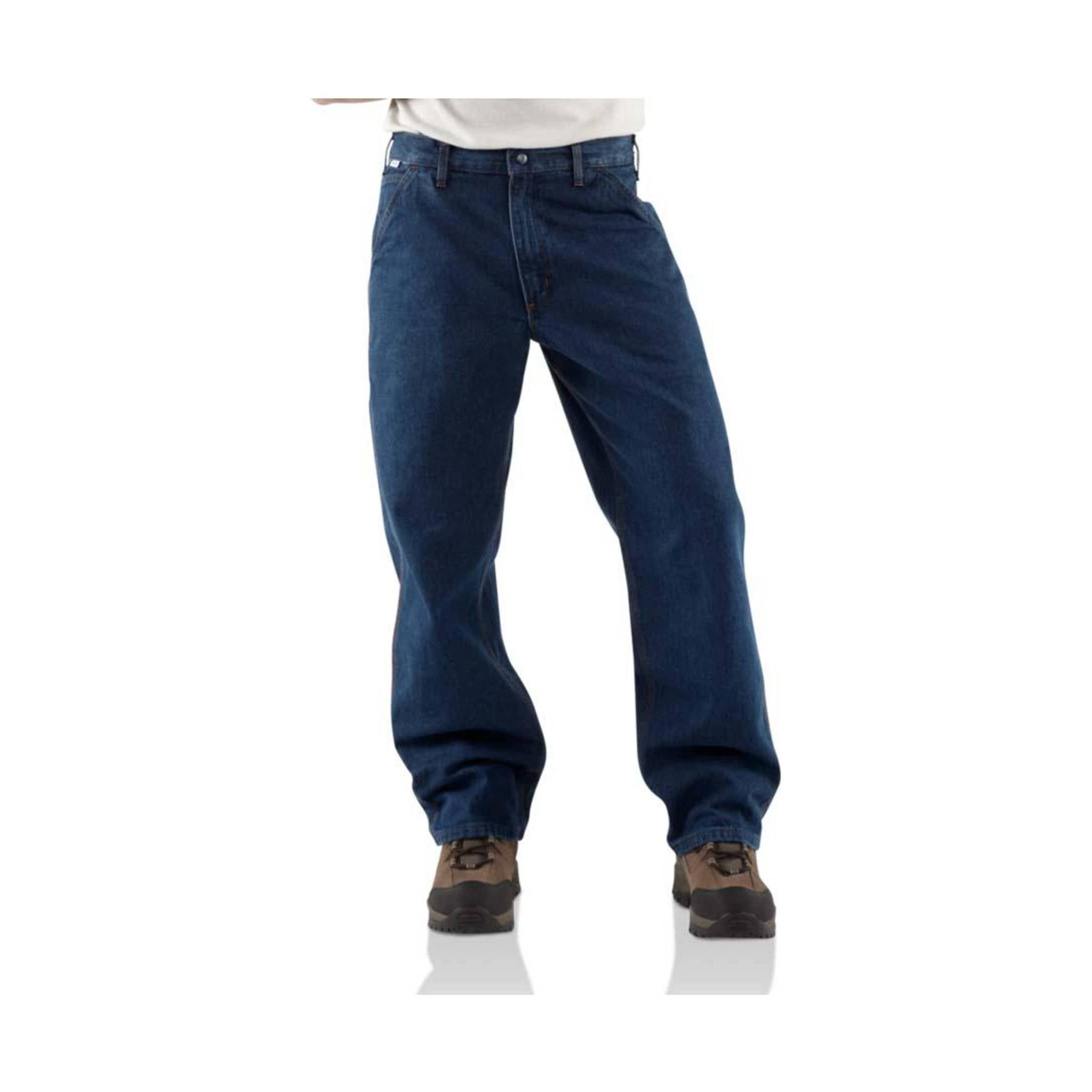 Carhartt Men's Flame-Resistant Denim Dungaree by Lenny's Shoe & Apparel