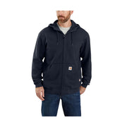 Carhartt Men's Flame Resistant Force Loose Fit Midweight Hooded Zip Front Sweatshirt - Navy by Lenny's Shoe & Apparel