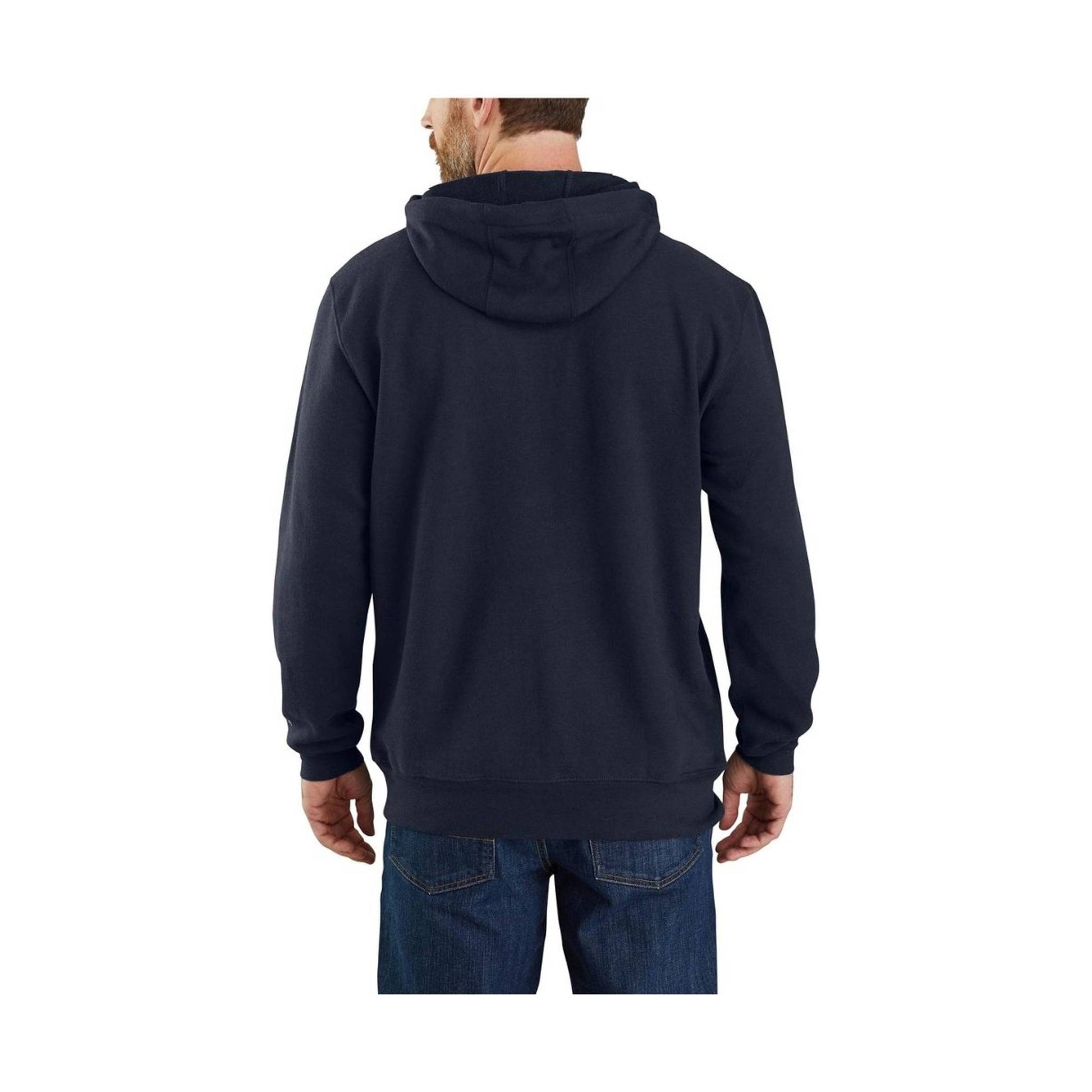 Carhartt Men's Flame Resistant Force Midweight Hooded Sweatshirt - Navy by Lenny's Shoe & Apparel