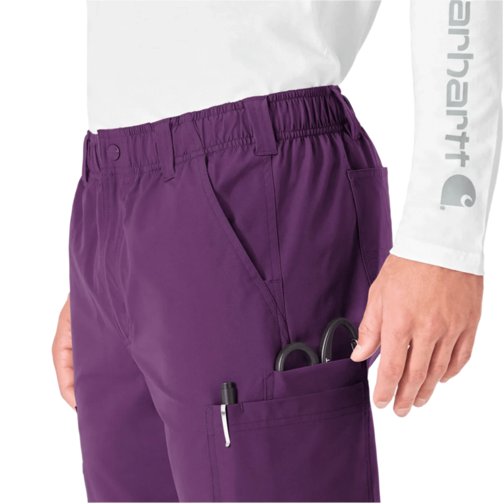Carhartt Men's Force Essentials Straight Leg Cargo Scrub Pant - Eggplant by Lenny's Shoe & Apparel