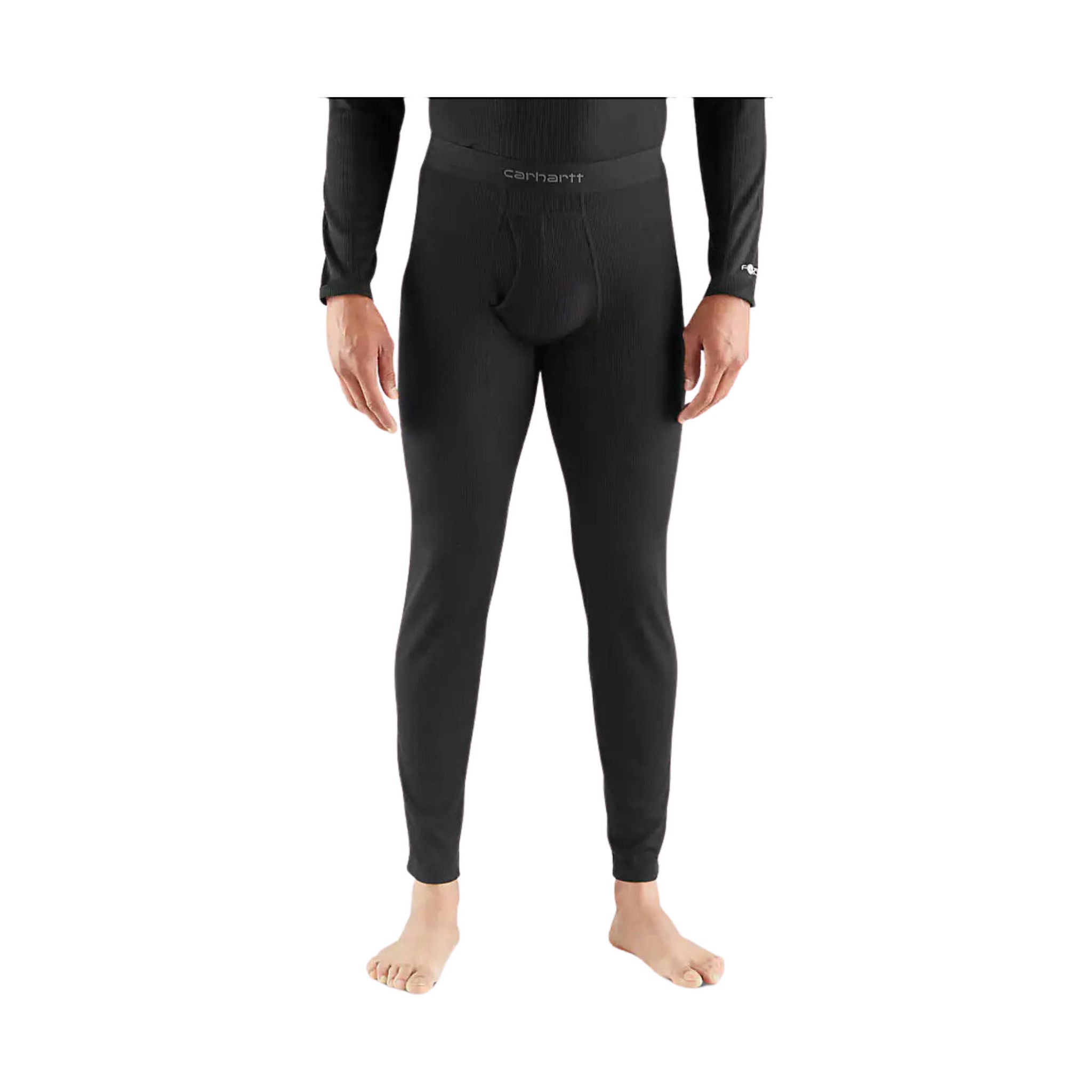 Carhartt Men's Force Midweight Waffle Base Layer Pant - Black by Lenny's Shoe & Apparel