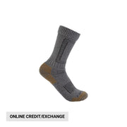 Carhartt Men's Heavyweight Merino Wool Blend Steel Toe Boot Sock - Heather Gray by Lenny's Shoe & Apparel
