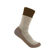 Carhartt Men's Heavyweight Synthetic Wool Blend Boot Sock - Brown by Lenny's Shoe & Apparel