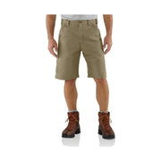 Carhartt Men's Loose Fit Canvas Utility Work Shorts 10 Inch - Dark Khaki by Lenny's Shoe & Apparel