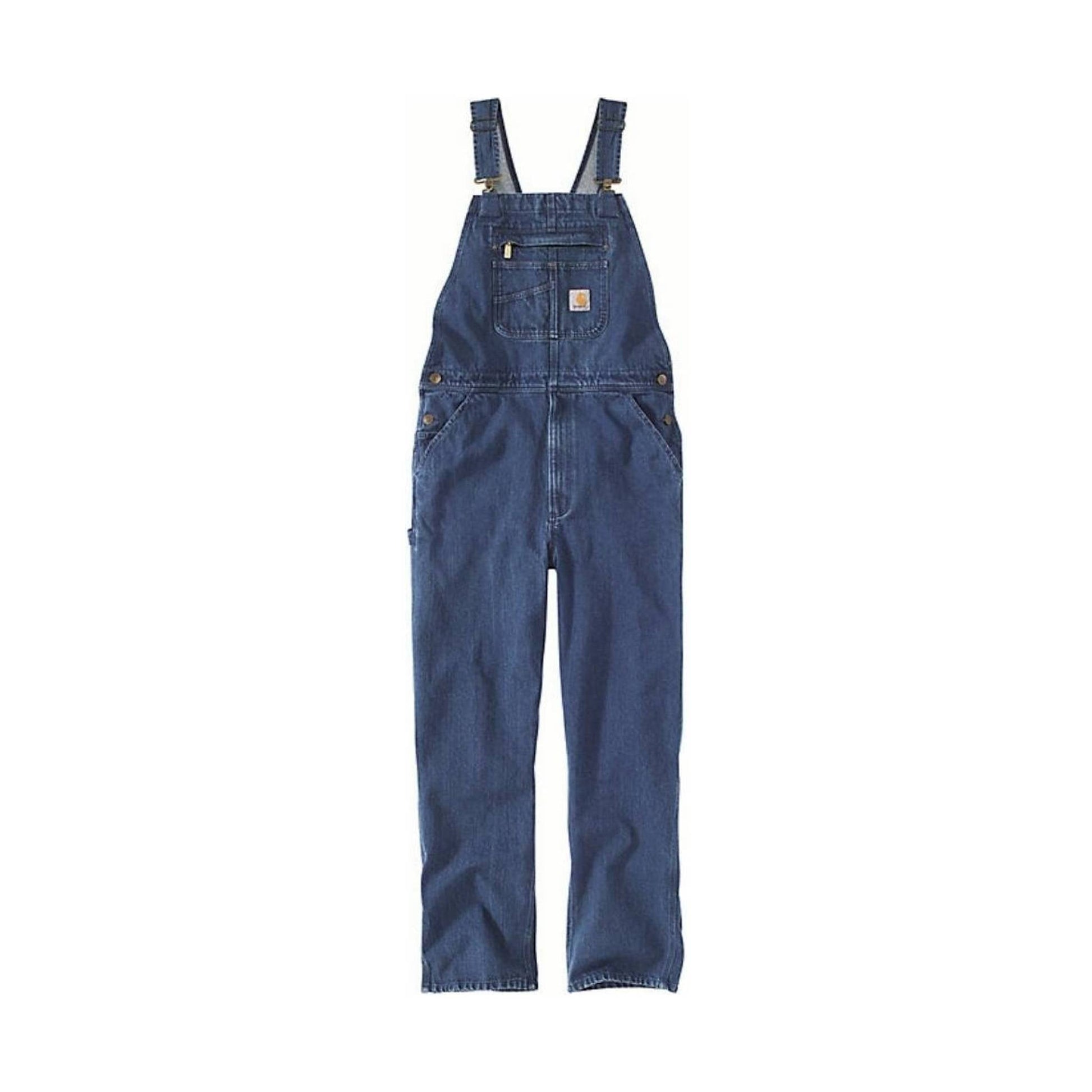 Carhartt Men's Loose-Fit Denim Bib Overalls - Darkstone by Lenny's Shoe & Apparel